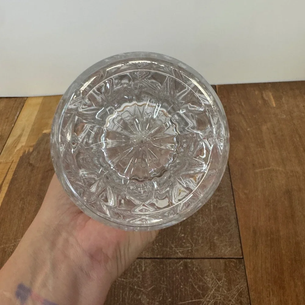 Cristal d'Arques France Genuine Lead Crystal‎ Vase Diamond Cut Design